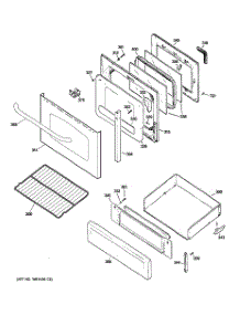 04 - Door & Drawer Parts parts for Ge Range JGB3001ER2SS from AppliancePartsPros.com