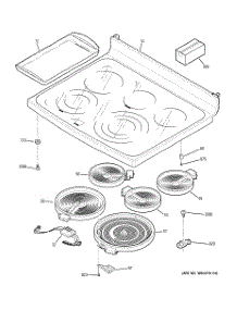 02 - Cooktop parts for Ge Range PCB920SR1SS from AppliancePartsPros.com