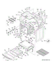 03 - Body Parts parts for Ge Range JBP35SM2SS from AppliancePartsPros.com
