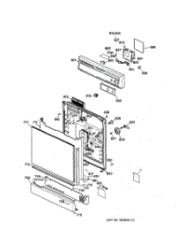 05 - Door Lock parts for Ge Range JBP68SM3SS from AppliancePartsPros.com