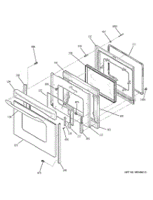 04 - Door parts for Ge Range JB670SP2SS from AppliancePartsPros.com
