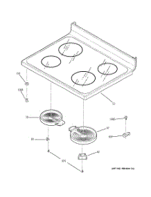 02 - Cooktop parts for Ge Range JB620DR1BB from AppliancePartsPros.com