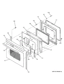 04 - Door parts for Ge Range PCB800DP2WW from AppliancePartsPros.com