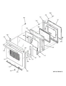 05 - Door parts for Ge Range PB920DP3BB from AppliancePartsPros.com