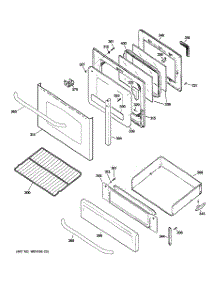 04 - Door & Drawer Parts parts for Ge Range JGB3001ER1SS from AppliancePartsPros.com