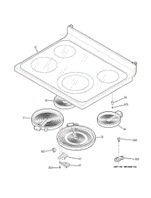02 - Cooktop parts for Ge Range JB670DP1BB from AppliancePartsPros.com