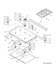 03 - Cooktop parts for Ge Range PGS968DEP2BB from AppliancePartsPros.com