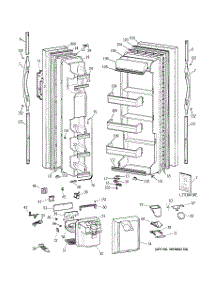 03 - Body Parts parts for Ge Range JSP46DP2WW from AppliancePartsPros.com