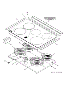 02 - Cooktop parts for Ge Range PS900DP2BB from AppliancePartsPros.com