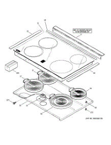 02 - Cooktop parts for Ge Range PS900SP2SS from AppliancePartsPros.com
