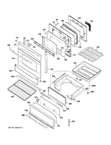 04 - Door & Drawer Parts parts for Ge Range PGB918SEM4SS from AppliancePartsPros.com