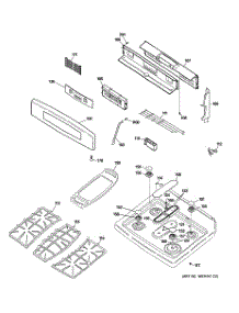 02 - Control Panel & Cooktop parts for Ge Range PGB918DEM4BB from AppliancePartsPros.com