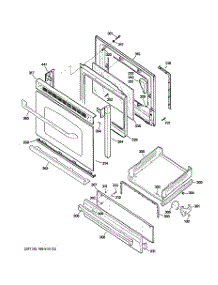 04 - Door & Drawer Parts parts for Ge Range JGBS23DEM4BB from AppliancePartsPros.com