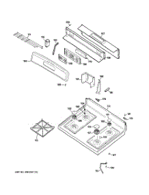 02 - Control Panel & Cooktop parts for Ge Range JGB280SEN4SS from AppliancePartsPros.com