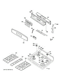 02 - Control Panel & Cooktop parts for Ge Range PGB900SEM5SS from AppliancePartsPros.com