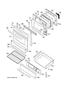 04 - Door & Drawer Parts parts for Ge Range PGB900SEM5SS from AppliancePartsPros.com