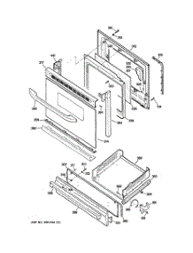 04 - Door & Drawer Parts parts for Ge Range JGBS24BEM4CT from AppliancePartsPros.com
