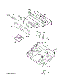 02 - Control Panel & Cooktop parts for Ge Range JGB290SEN4SS from AppliancePartsPros.com