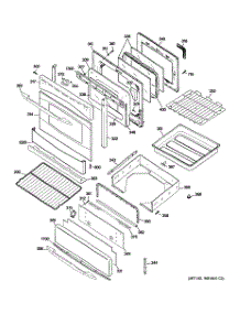 04 - Door & Drawer Parts parts for Ge Range PGB928SEM3SS from AppliancePartsPros.com