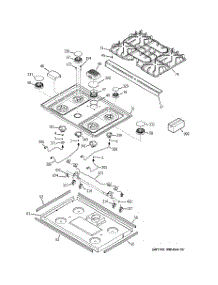 02 - Cooktop parts for Ge Range JGSP28SEN2SS from AppliancePartsPros.com