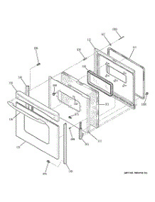 04 - Door parts for Ge Range JBP23SP1SS from AppliancePartsPros.com