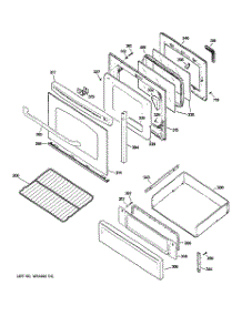 04 - Door & Drawer Parts parts for Ge Range JGB820DEP2WW from AppliancePartsPros.com