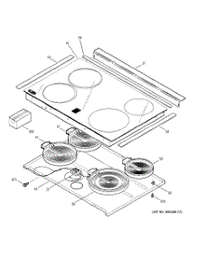 02 - Cooktop parts for Ge Range PS900SP1SS from AppliancePartsPros.com
