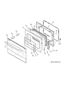 04 - Door parts for Ge Range PCS968SP1SS from AppliancePartsPros.com