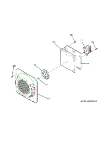 06 - Convection Fan parts for Ge Range JB680SP1SS from AppliancePartsPros.com