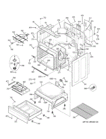 03 - Body Parts parts for Ge Range JB680DP1BB from AppliancePartsPros.com