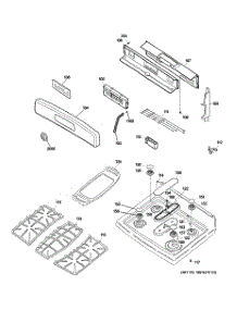 02 - Control Panel & Cooktop parts for Ge Range JGB900SEP1SS from AppliancePartsPros.com