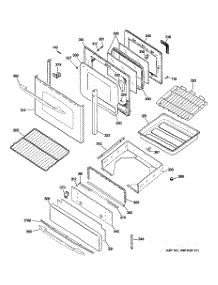 04 - Door & Drawer Parts parts for Ge Range JGB900SEP1SS from AppliancePartsPros.com