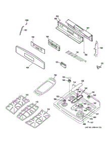 02 - Control Panel & Cooktop parts for Ge Range PGB975SEM3SS from AppliancePartsPros.com