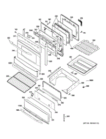 04 - Door & Drawer Parts parts for Ge Range PGB975SEM3SS from AppliancePartsPros.com
