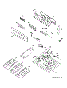02 - Control Panel & Cooktop parts for Ge Range PGB916SEM3SS from AppliancePartsPros.com
