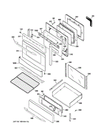 04 - Door & Drawer Parts parts for Ge Range PGB916SEM3SS from AppliancePartsPros.com