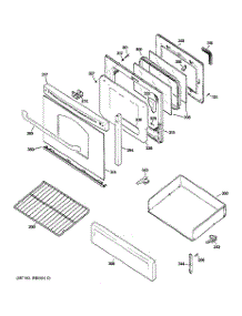04 - Door & Drawer Parts parts for Ge Range JGB300DEP1WW from AppliancePartsPros.com