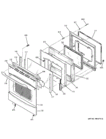 05 - Door parts for Ge Range PB920SP1SS from AppliancePartsPros.com