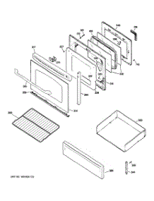 04 - Door & Drawer Parts parts for Ge Range JGB810DEP1BB from AppliancePartsPros.com