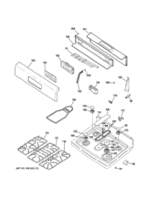 02 - Control Panel & Cooktop parts for Ge Range JGBS80SEM3SS from AppliancePartsPros.com
