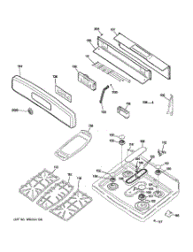 02 - Control Panel & Cooktop parts for Ge Range JGB810SEP1SS from AppliancePartsPros.com