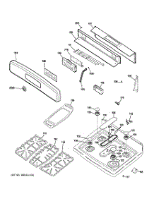 02 - Control Panel & Cooktop parts for Ge Range JGB800SEP1SS from AppliancePartsPros.com