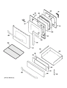 04 - Door & Drawer Parts parts for Ge Range JGB800SEP1SS from AppliancePartsPros.com