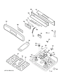 02 - Control Panel & Cooktop parts for Ge Range JGB500SEP1SS from AppliancePartsPros.com