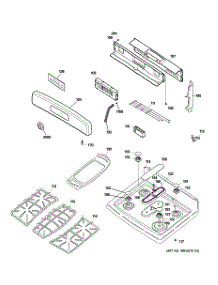 02 - Control Panel & Cooktop parts for Ge Range JGBP89SEM3SS from AppliancePartsPros.com