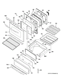 04 - Door & Drawer Parts parts for Ge Range JGBP89SEM3SS from AppliancePartsPros.com