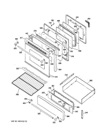 04 - Door & Drawer Parts parts for Ge Range JGBP90MEHCBC from AppliancePartsPros.com