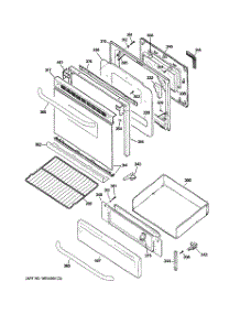 04 - Door & Drawer Parts parts for Ge Range JGBP25SEN4SS from AppliancePartsPros.com