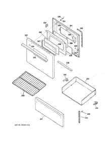 03 - Door & Drawer Parts parts for Ge Range ABS300J2WW from AppliancePartsPros.com