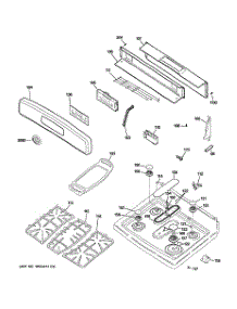02 - Control Panel & Cooktop parts for Ge Range JGBP86DEM3WW from AppliancePartsPros.com